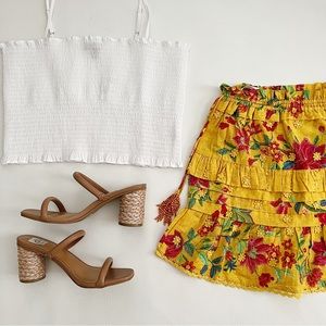 Farm Rio Flower Dream Ruffle Skirt